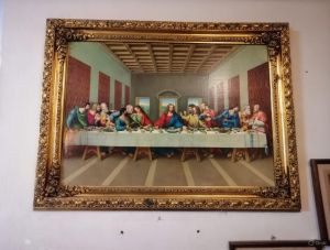 Última Cena 82cm X 62cm Con Marco Dorado Precio 1200